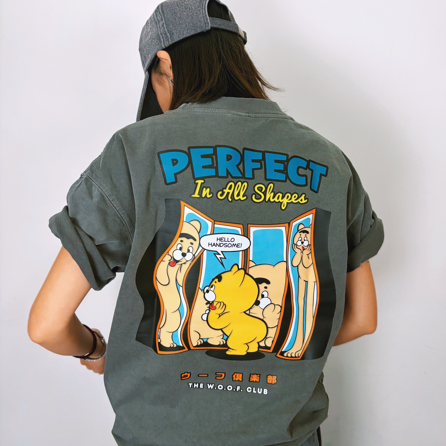 TOGETHER® x THE WOOF CLUB Washed Oversize T-shirt | IP2701
