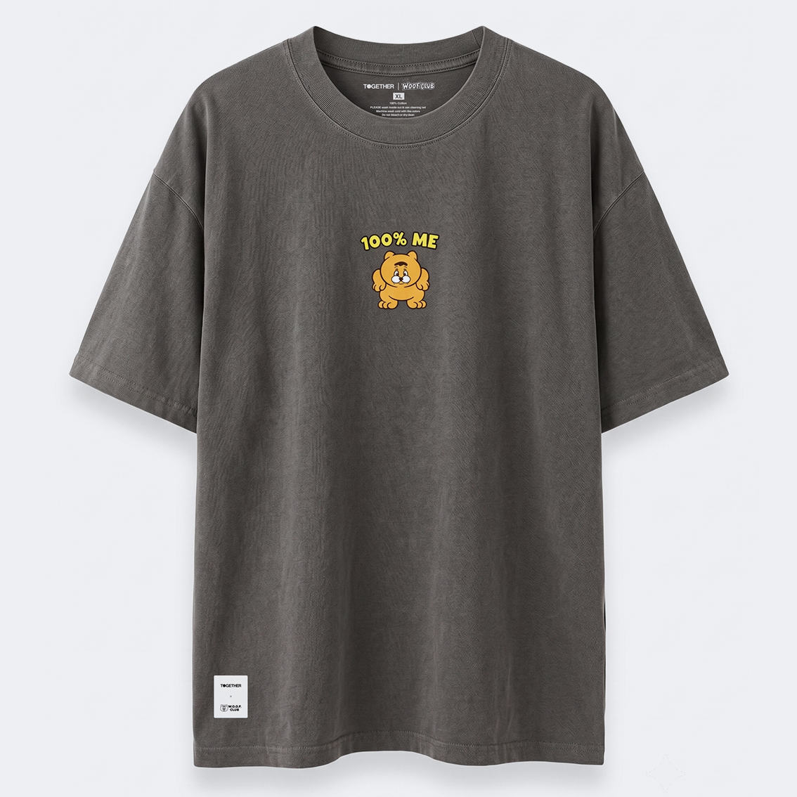 TOGETHER® x THE WOOF CLUB Washed Oversize T-shirt | IP2701