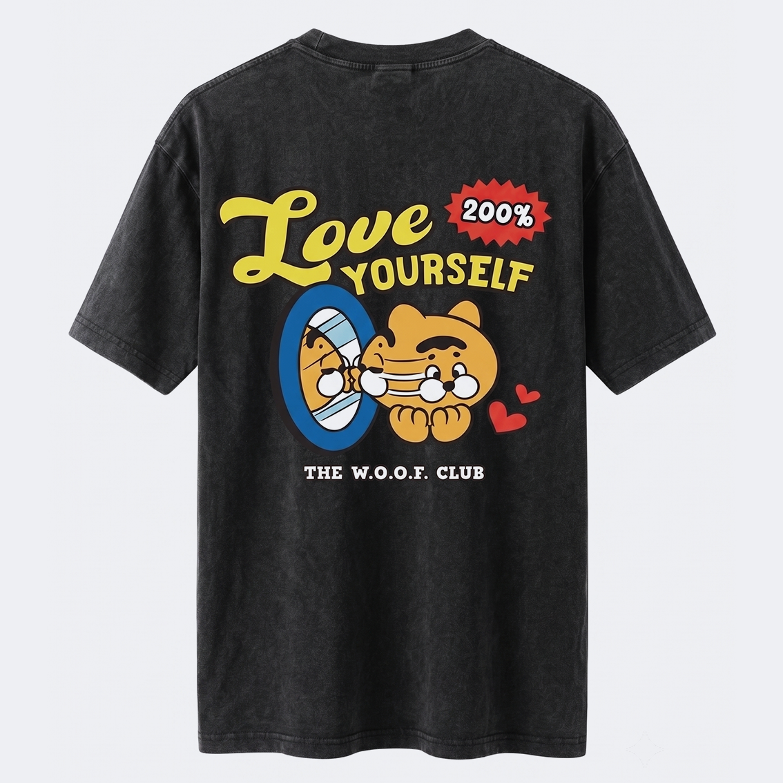TOGETHER® x THE WOOF CLUB Washed Oversize T-shirt | IP2702