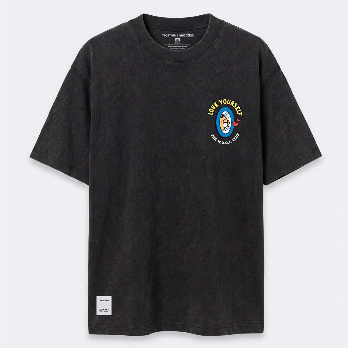 TOGETHER® x THE WOOF CLUB Washed Oversize T-shirt | IP2702