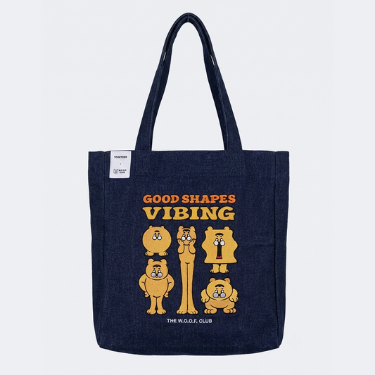 TOGETHER® x THE WOOF CLUB Denim Tote Bag | IP2703